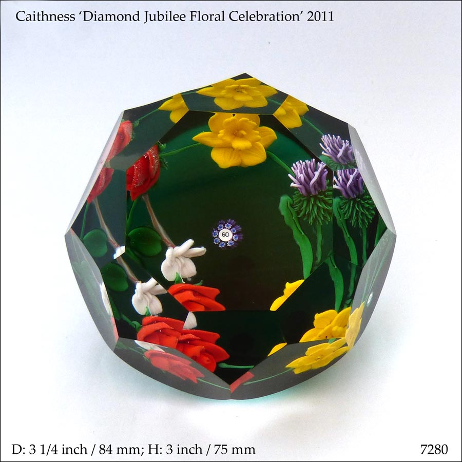Caithness Floral Jubilee paperweight (ref. 7280)