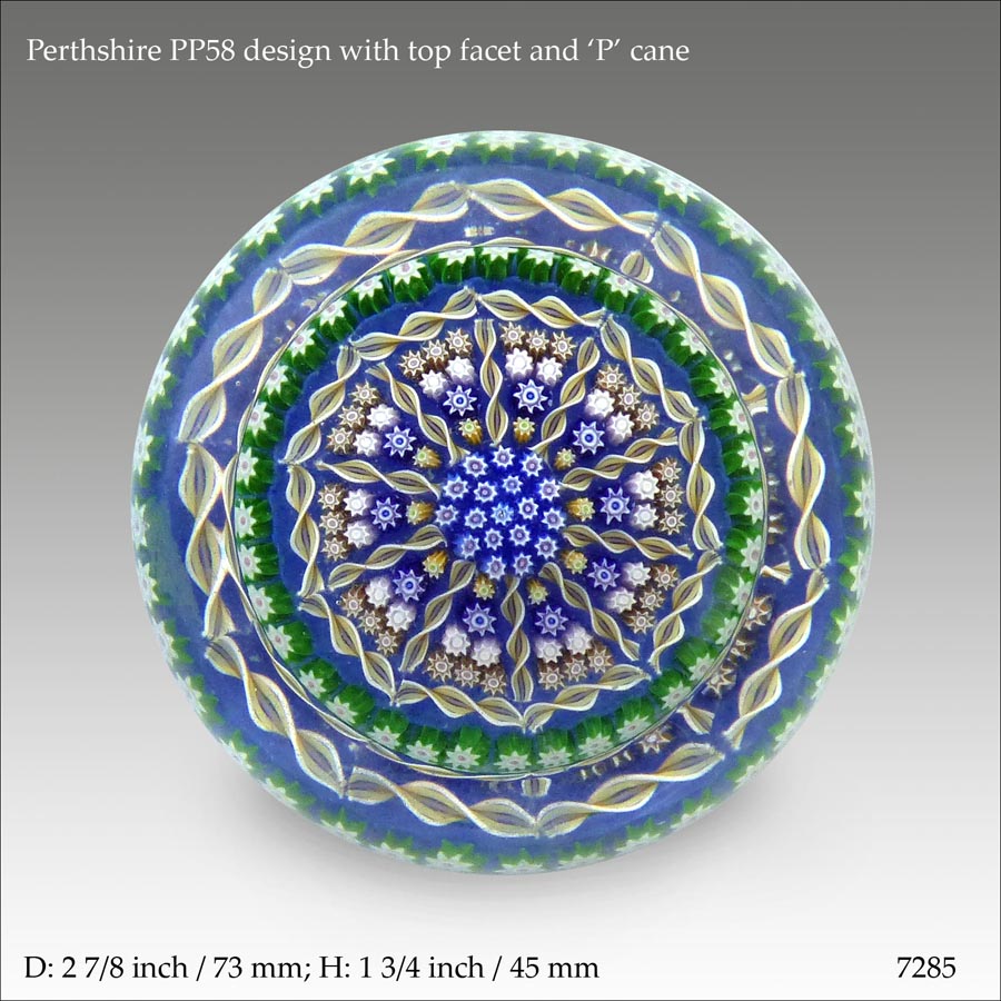 Perthshire PP58 paperweight (ref. 7285)
