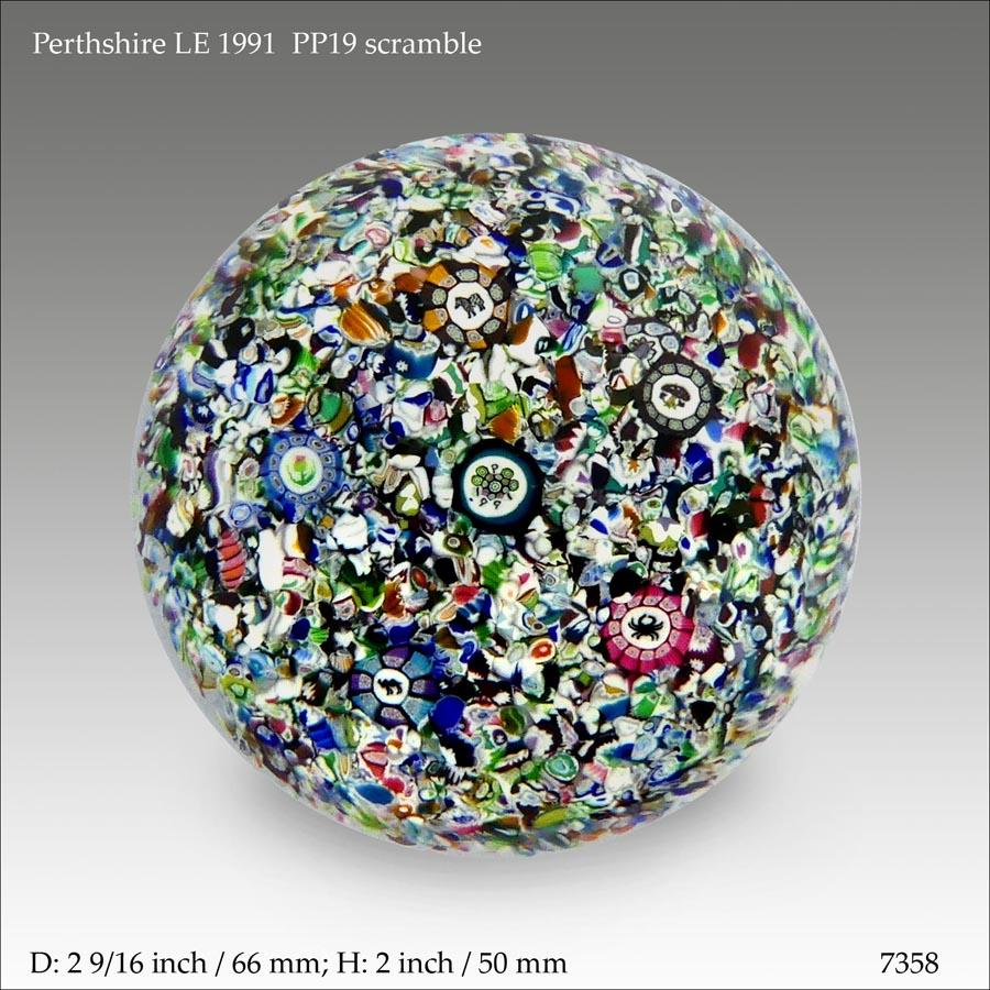 Perthshire LE PP19 paperweight (ref. 7358)