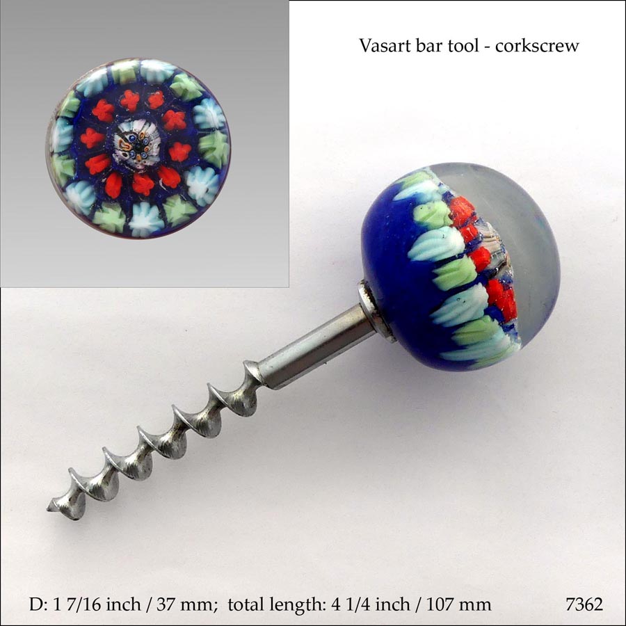 Vasart corkscrew paperweight (ref. 7362)