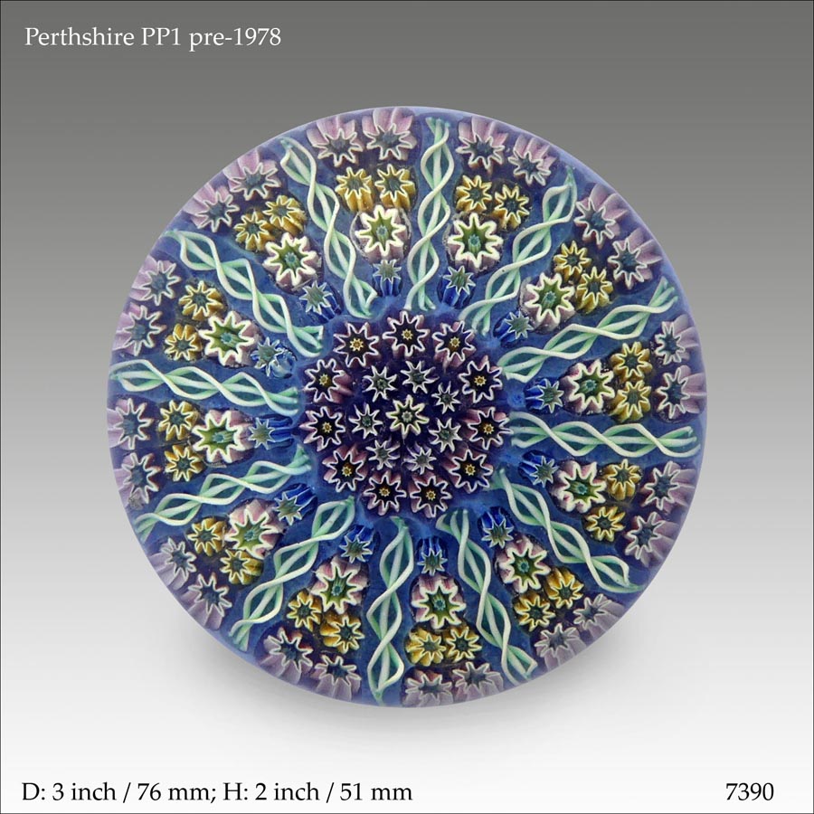 Perthshire PP1 paperweight (ref.7390)