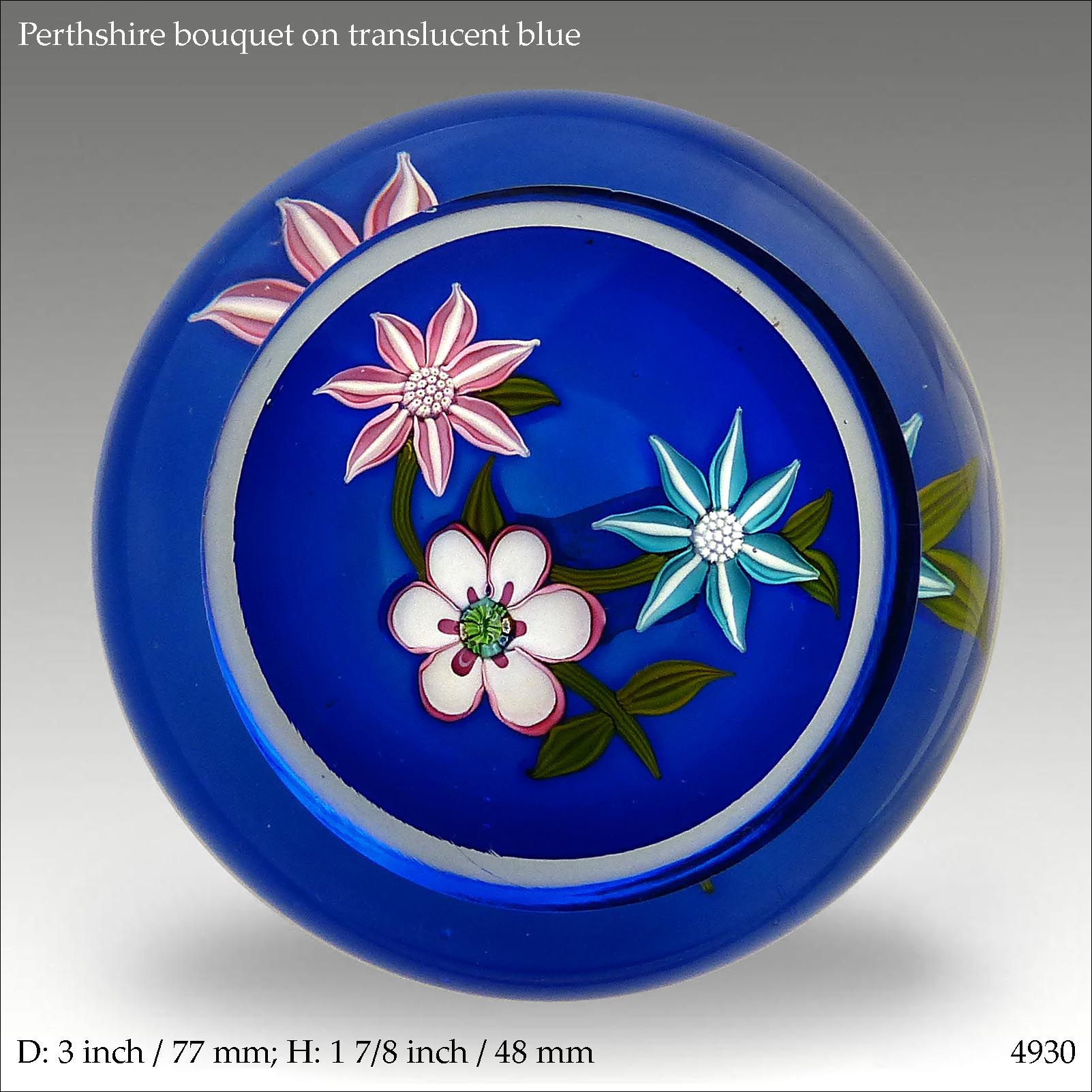 Perthshire 1 of 1 bouquet paperweight (ref. 4930)