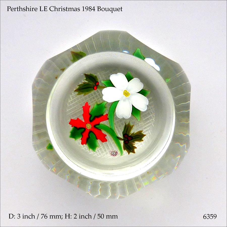 Perthshire Christmas 1984 paperweight (ref. 6359)