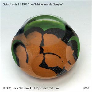 Saint Louis LE 1991 Gaugin paperweight (ref. 5853)