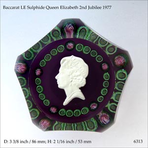 Baccarat LE 1977 Jubilee paperweight (ref. 6313)