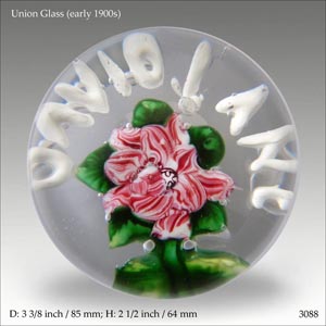 Union Glass name paperweight (ref. 3088)