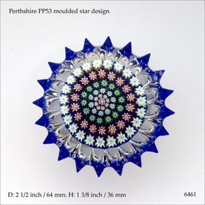 Perthshire PP53 millefiori paperweight (ref. 6461)