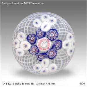 NEGC mini millefiori paperweight (ref. 6636)