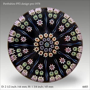 Perthshire PP2 millefiori paperweight (ref. 6683)