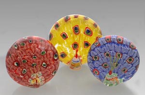 Chinese peacock paperweights