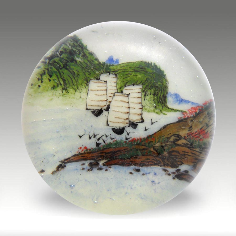 Chinese White paperweight (ref. CW SB 4 junk)