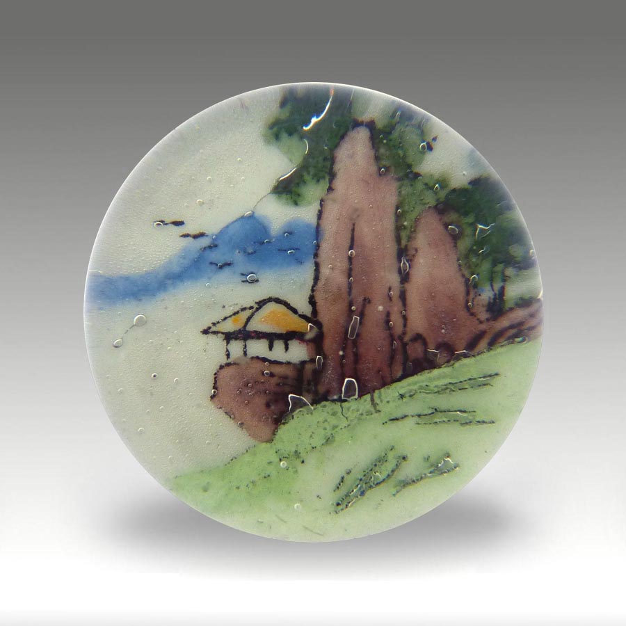 Chinese White paperweight (ref. CW mini 4 house)
