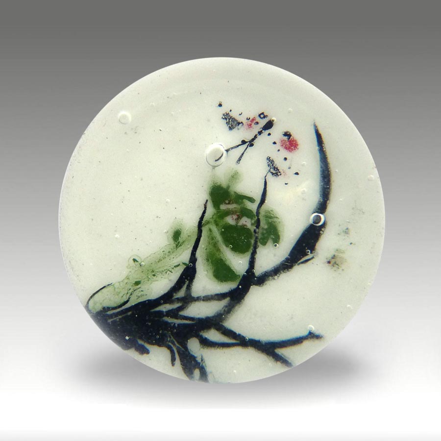 Chinese White paperweight (ref. mini 5 butterfly)