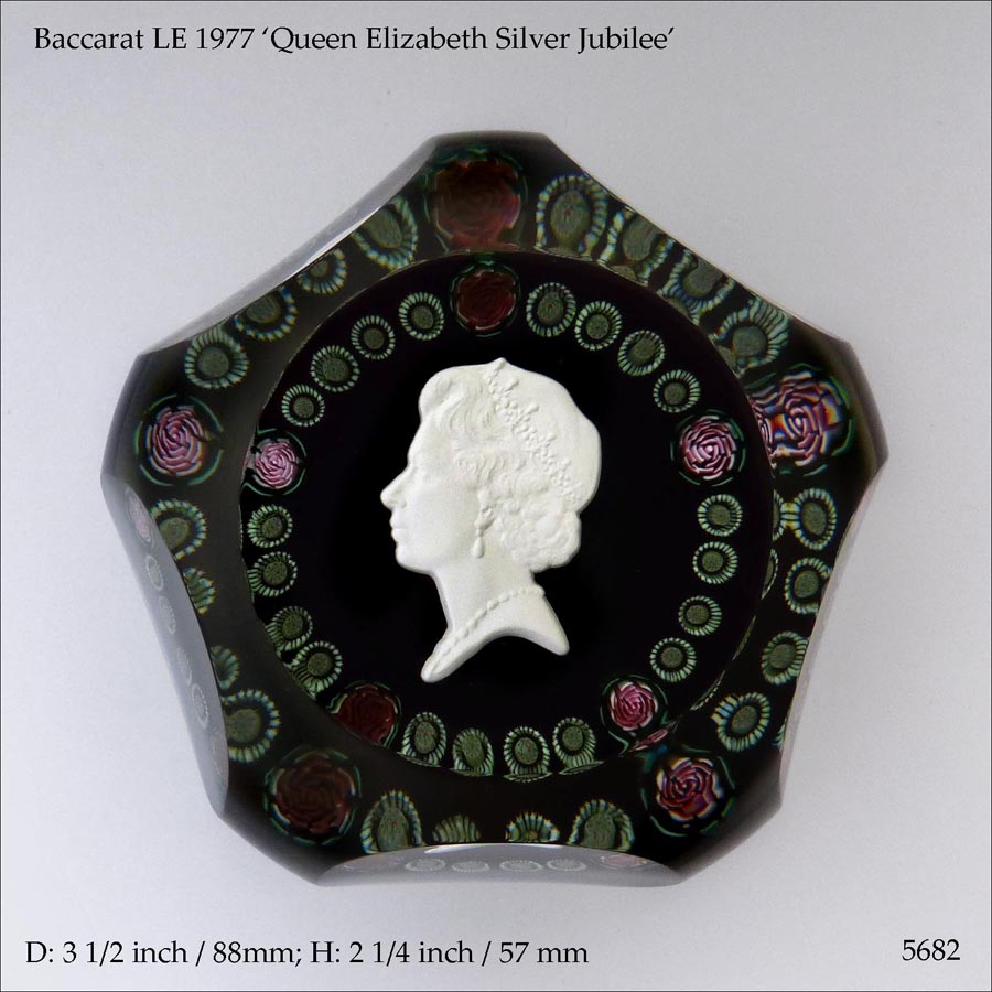 Baccarat LE 1977 Jubilee paperweight (ref. 5682)