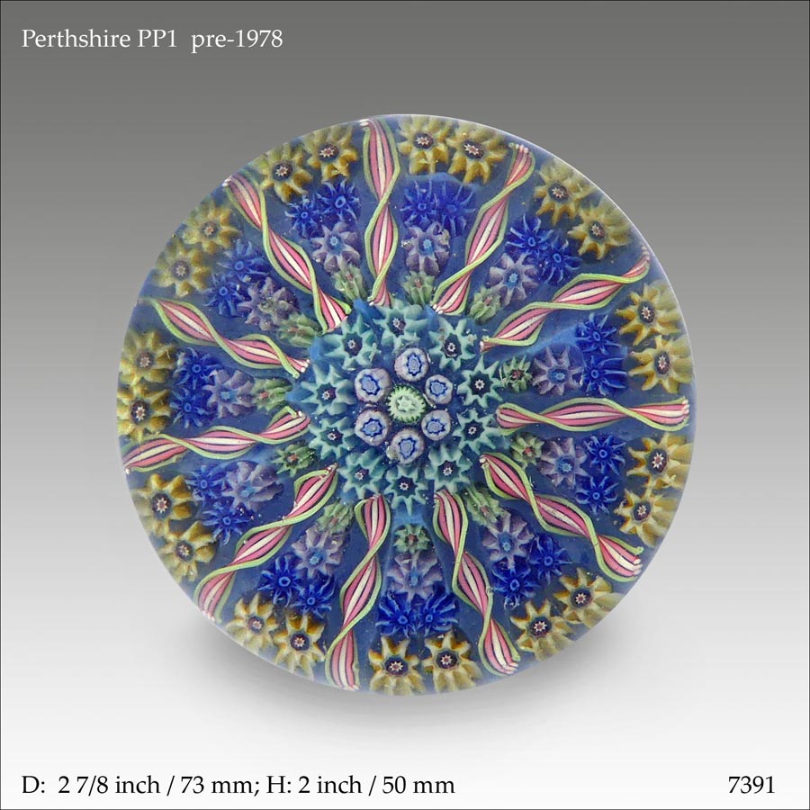 Perthshire PP1 paperweight (ref. 7391)