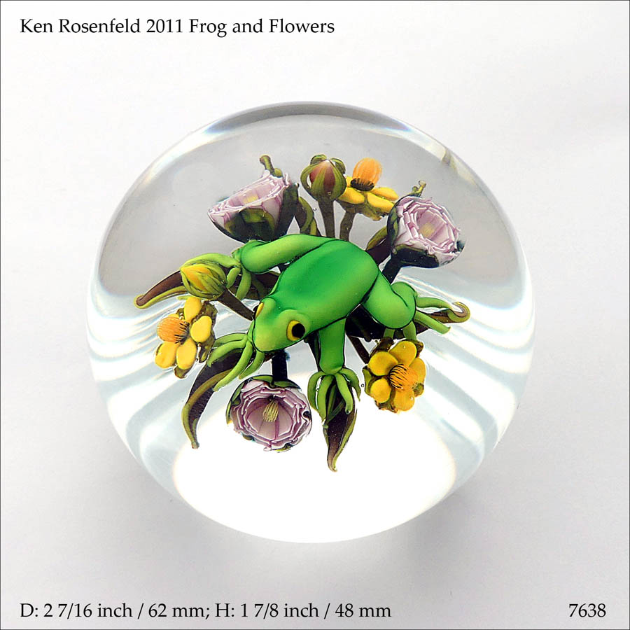 Ken Rosenfeld Frog paperweight (ref. 7638)