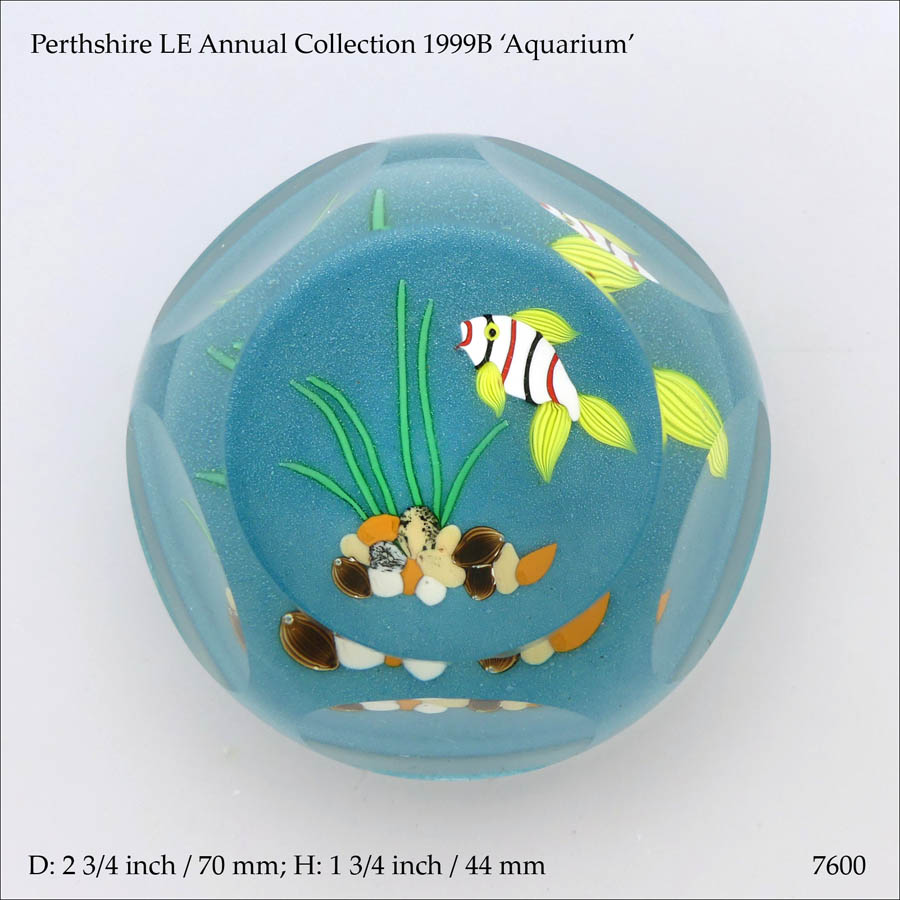Perthshire 1999B Aquarium paperweight (ref. 7600)