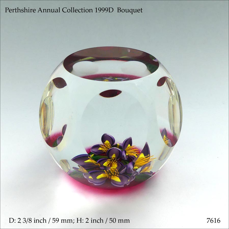 Perthshire 1999D bouquet paperweight (ref. 7616)