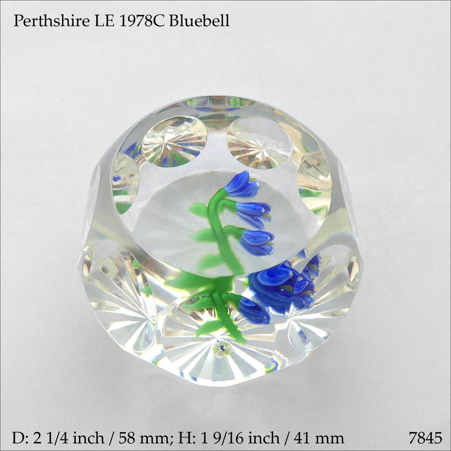 Perthshire 1978C Bluebell paperweight (ref. 7845)