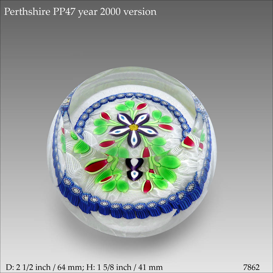 Perthshire PP47 2000 paperweight (ref. 7862)
