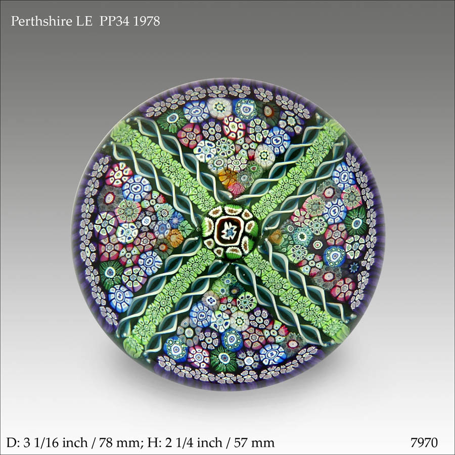 Perthshire PP34 paperweight (ref. 7970)