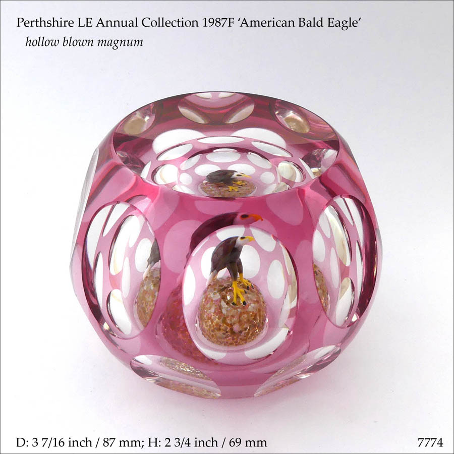 Perthshire American Bald Eagle paperweight (ref. 7774)