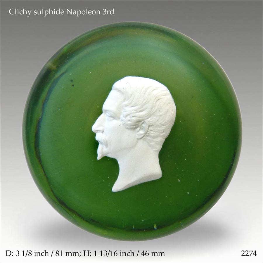 Clichy sulphide paperweight (ref.2274)