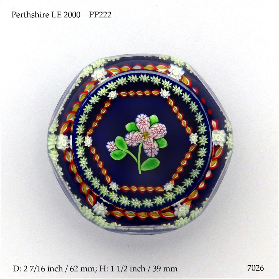 Perthshire LE PP222 paperweight (ref. 7026)