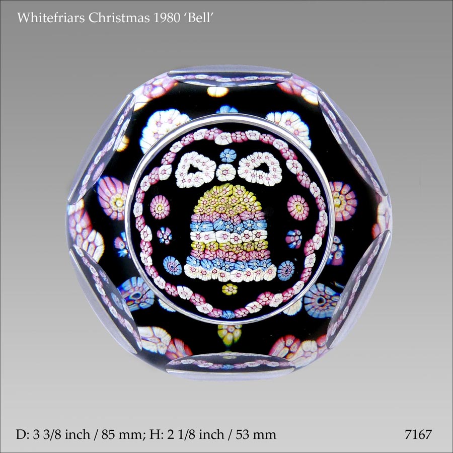 Whitefriars Bell 1980 paperweight(ref. 71678)