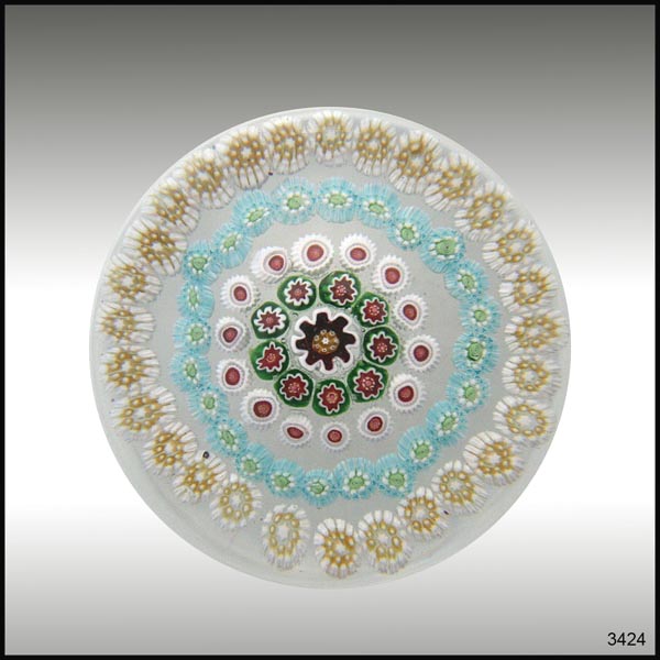Baccarat concentric paperweight